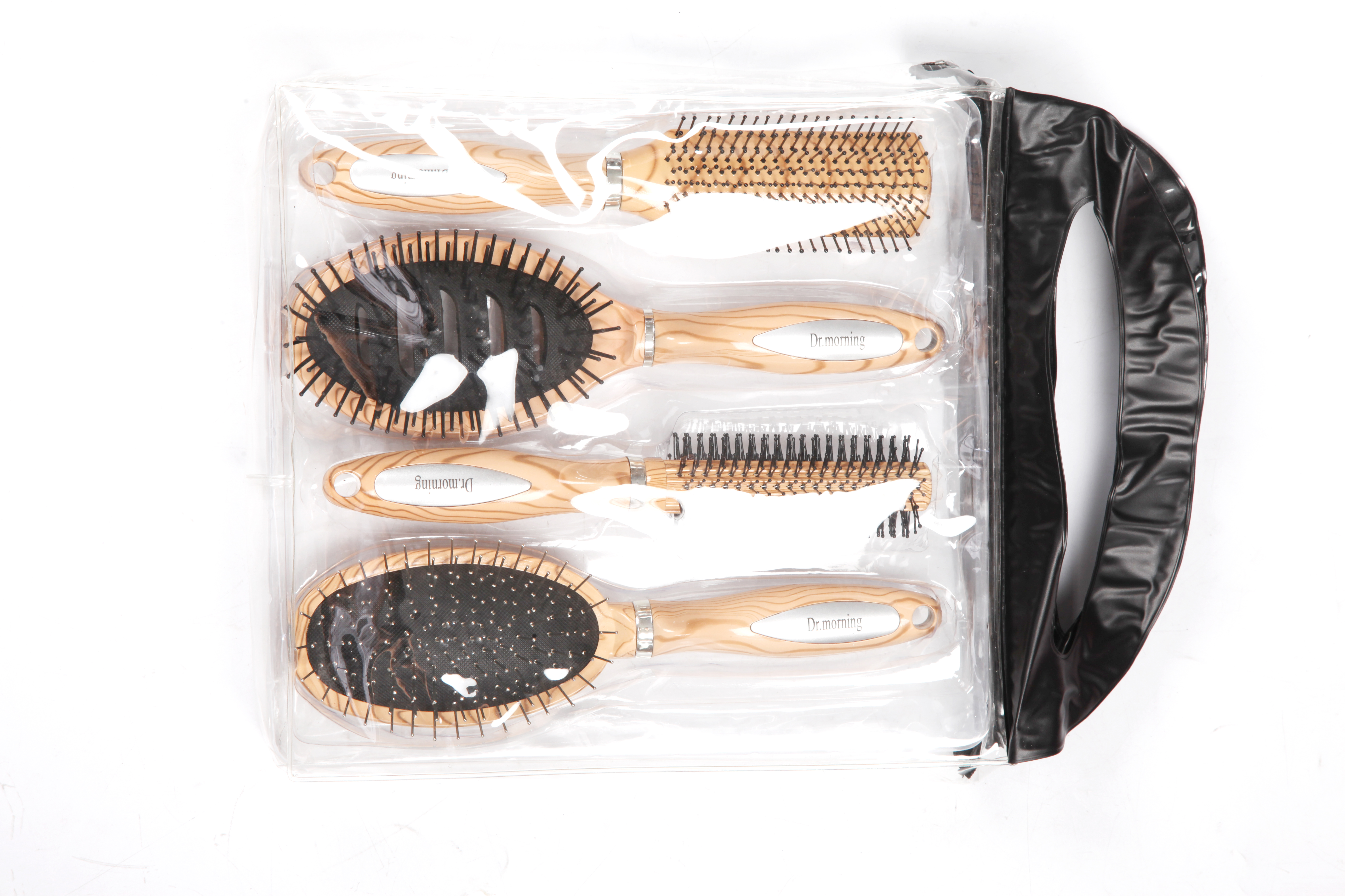 PVC Pouch Packing  - hairbrush set view 4